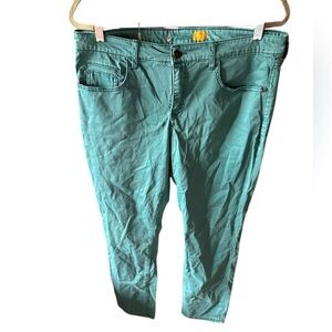 Pilcro / Anthropologie green size 32 denim style slim ankle 5 pocket pant